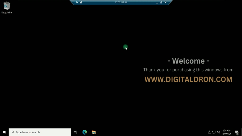 rdp connection successfull